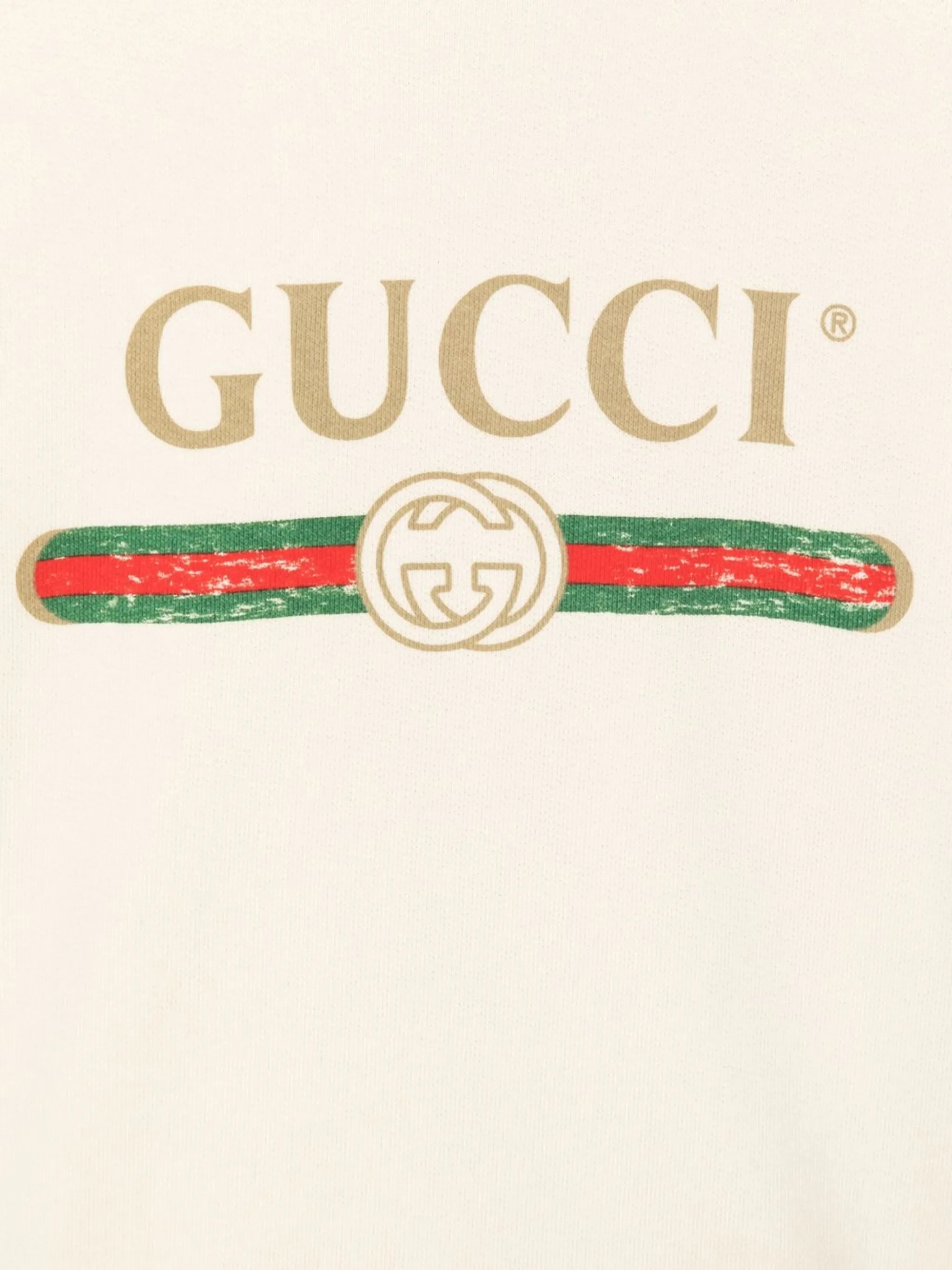 Толстовка с логотипом Gucci Kids, белый — фото 3
