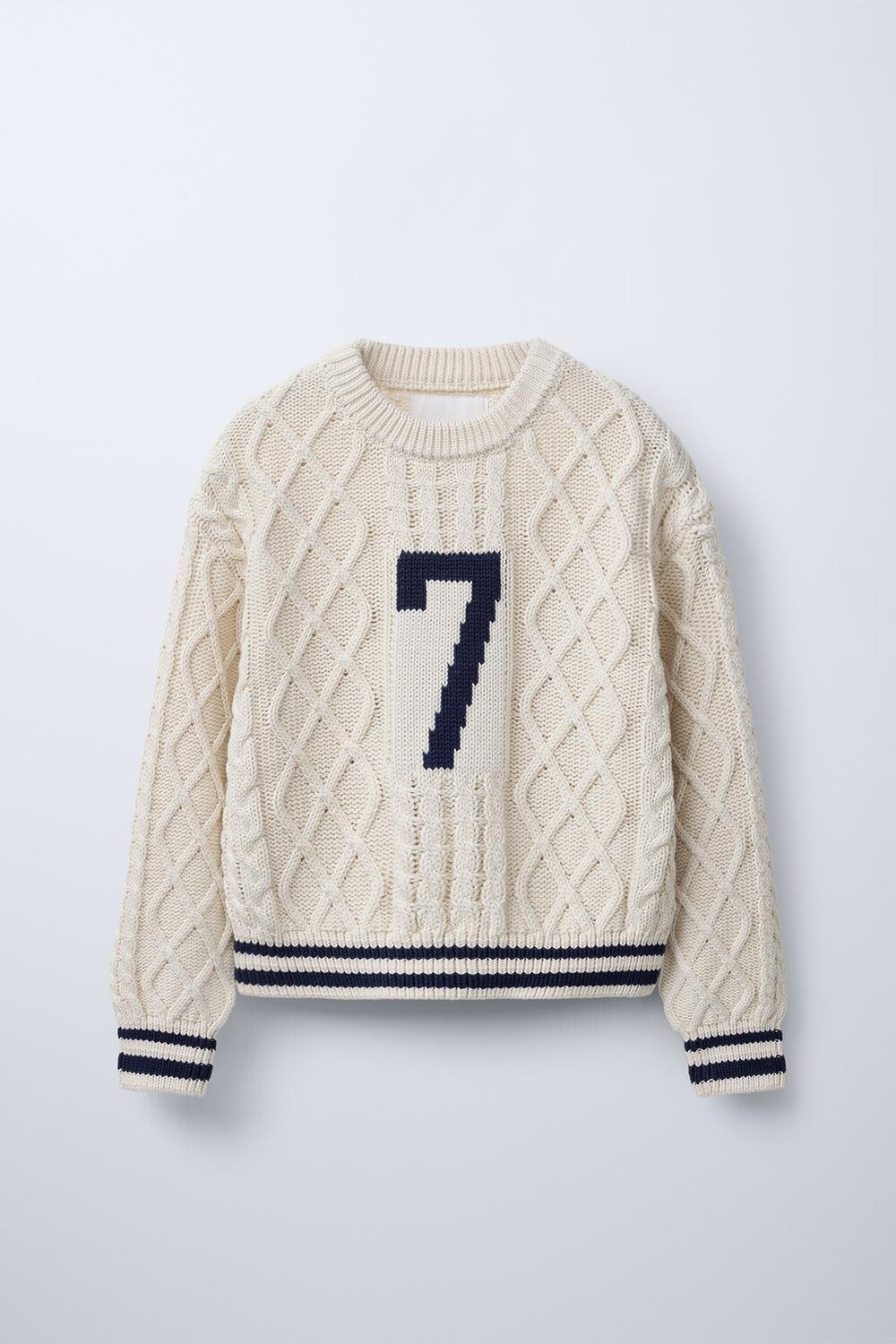 

Свитер с клещами ZARA, экрю