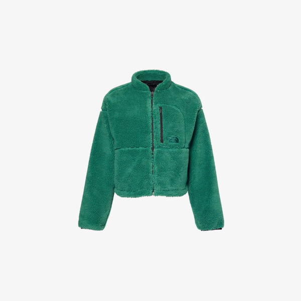 

Флисовая куртка с вышитым логотипом и завязками на подоле The North Face, зеленый
