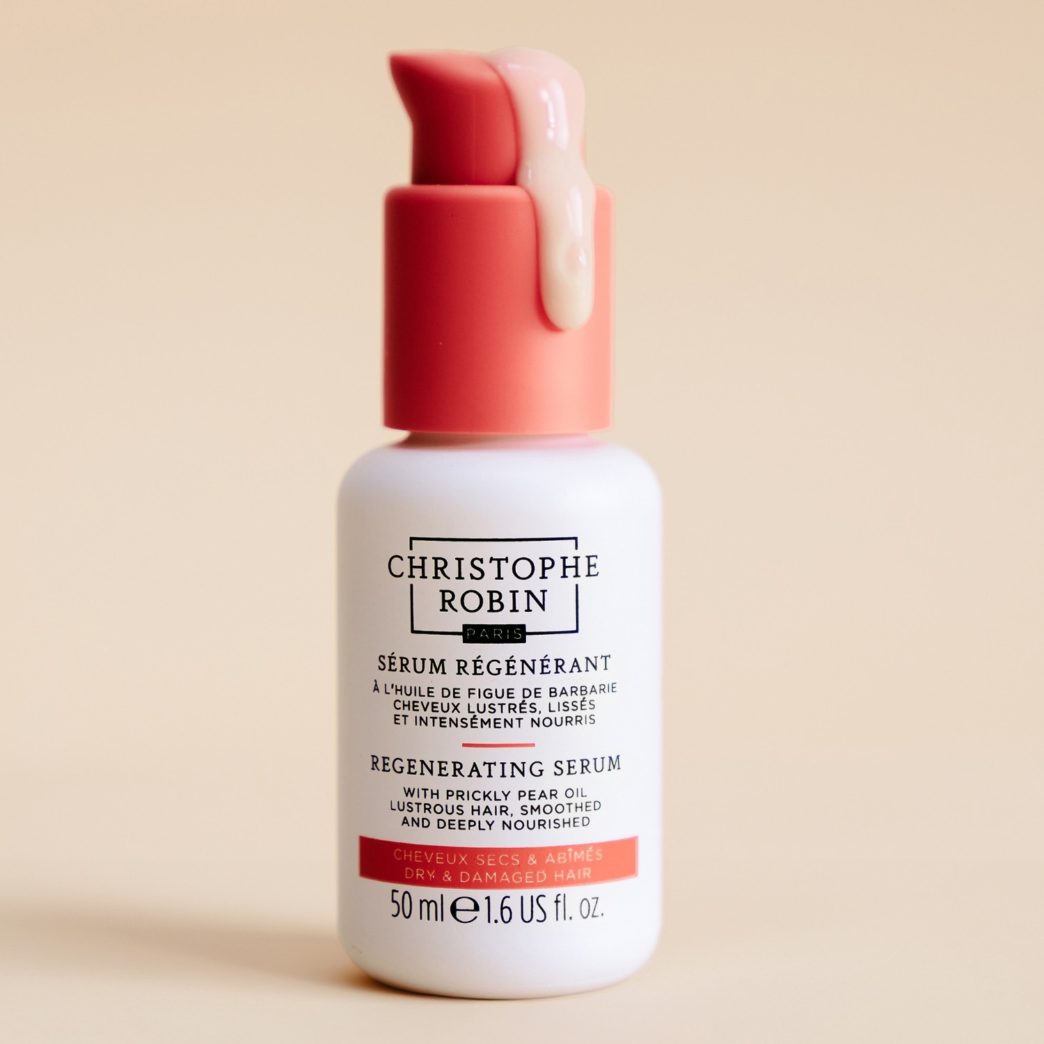 Сыворотка для волос regeneration regenerating serum with prickly pear oil Christophe Robin, объем 50 мл — фото 2