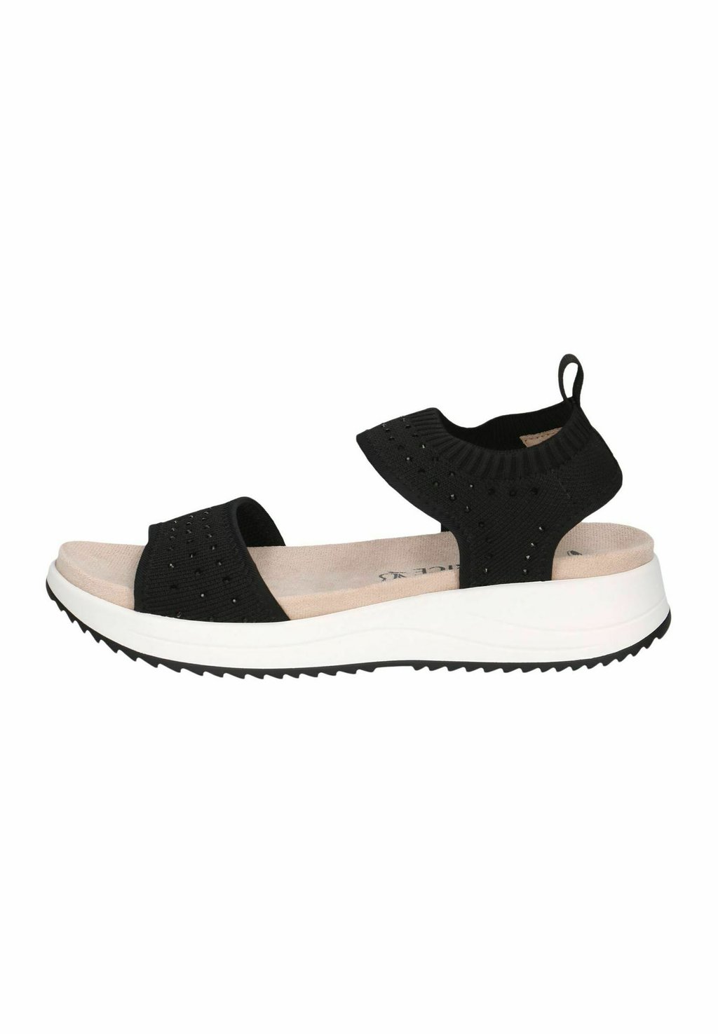 Босоножки на танкетке Sandali con plateau Caprice, черный