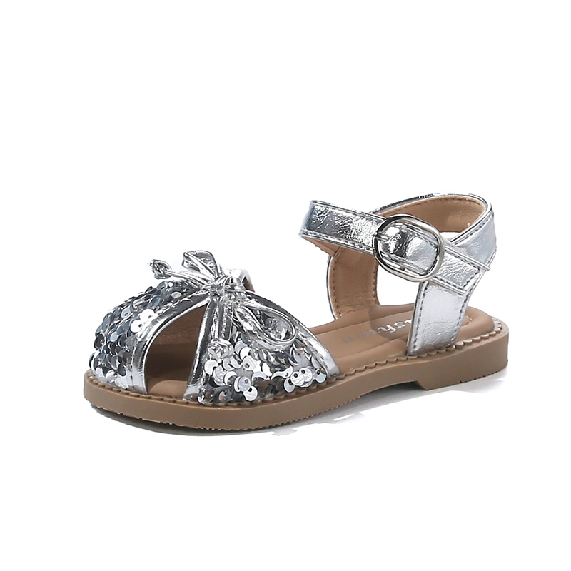 

Детские сандалии с низким верхом, дышащие, нескользящие, износостойкие FIRS Kids, серебряный