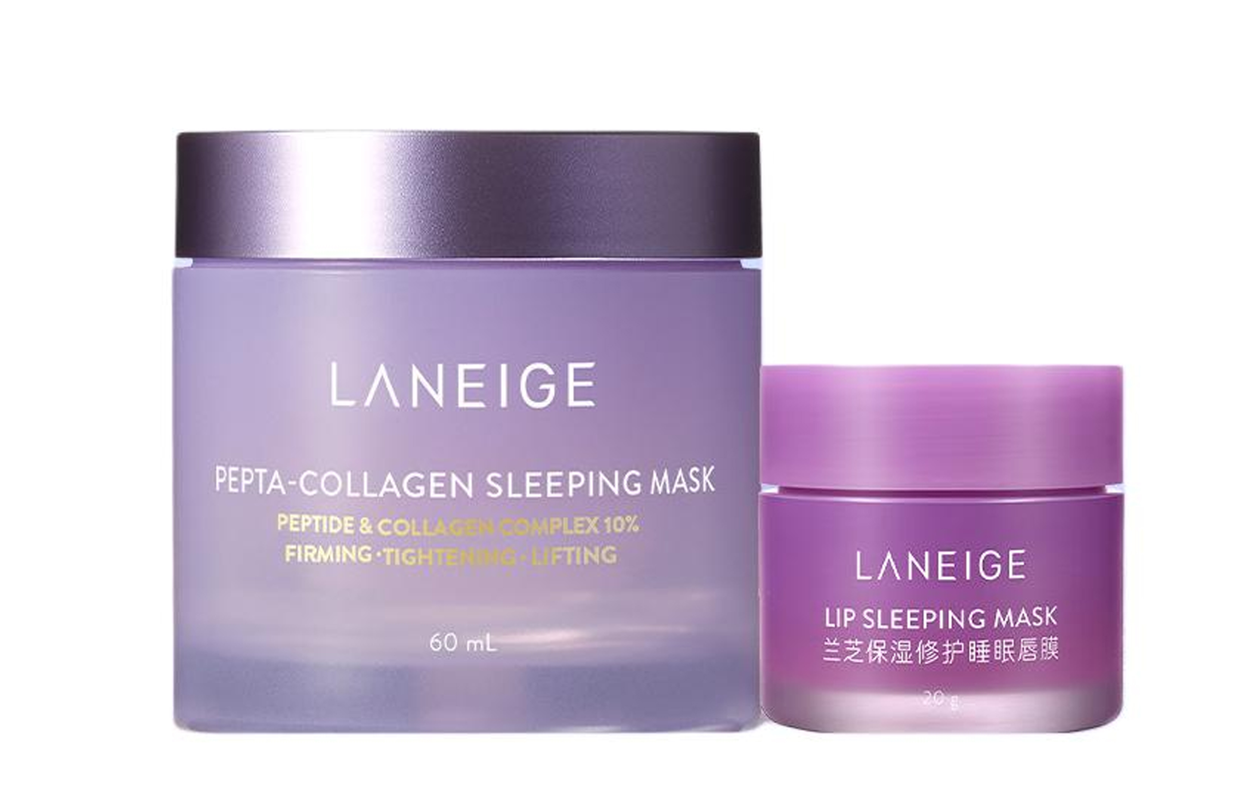 

LANEIGE Lanzhi Night Owl Purple сонная маска для лица набор для ухода за кожей увлажняющий и восстанавливающий 60мл+20мл