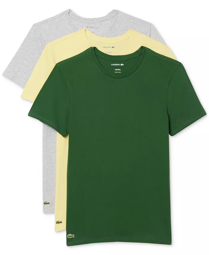 

Мужские футболки с круглым вырезом Slim Fit, 3 шт Lacoste, розовый