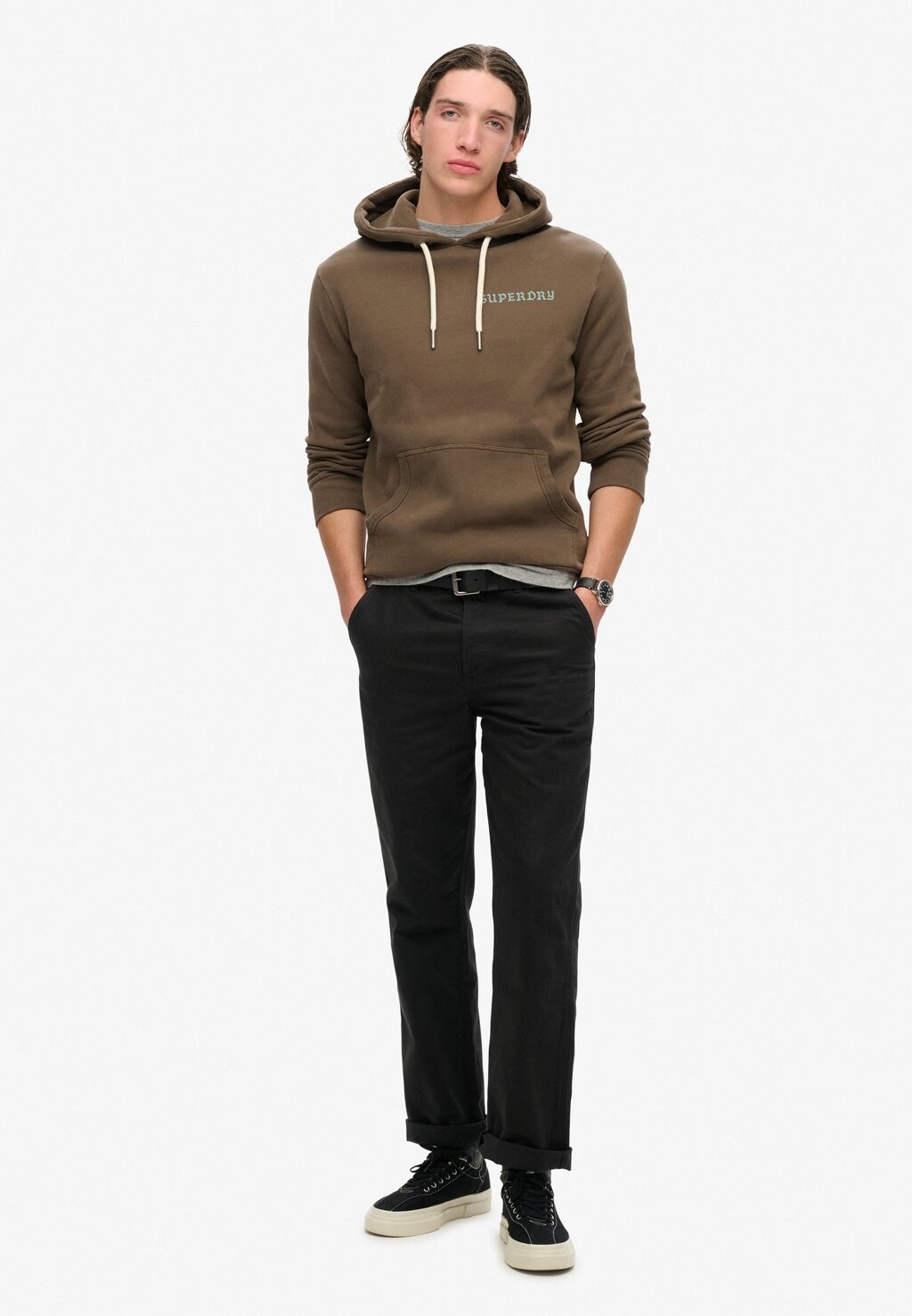 

Толстовка с капюшоном TATTOO GRAPHIC Superdry, хаки