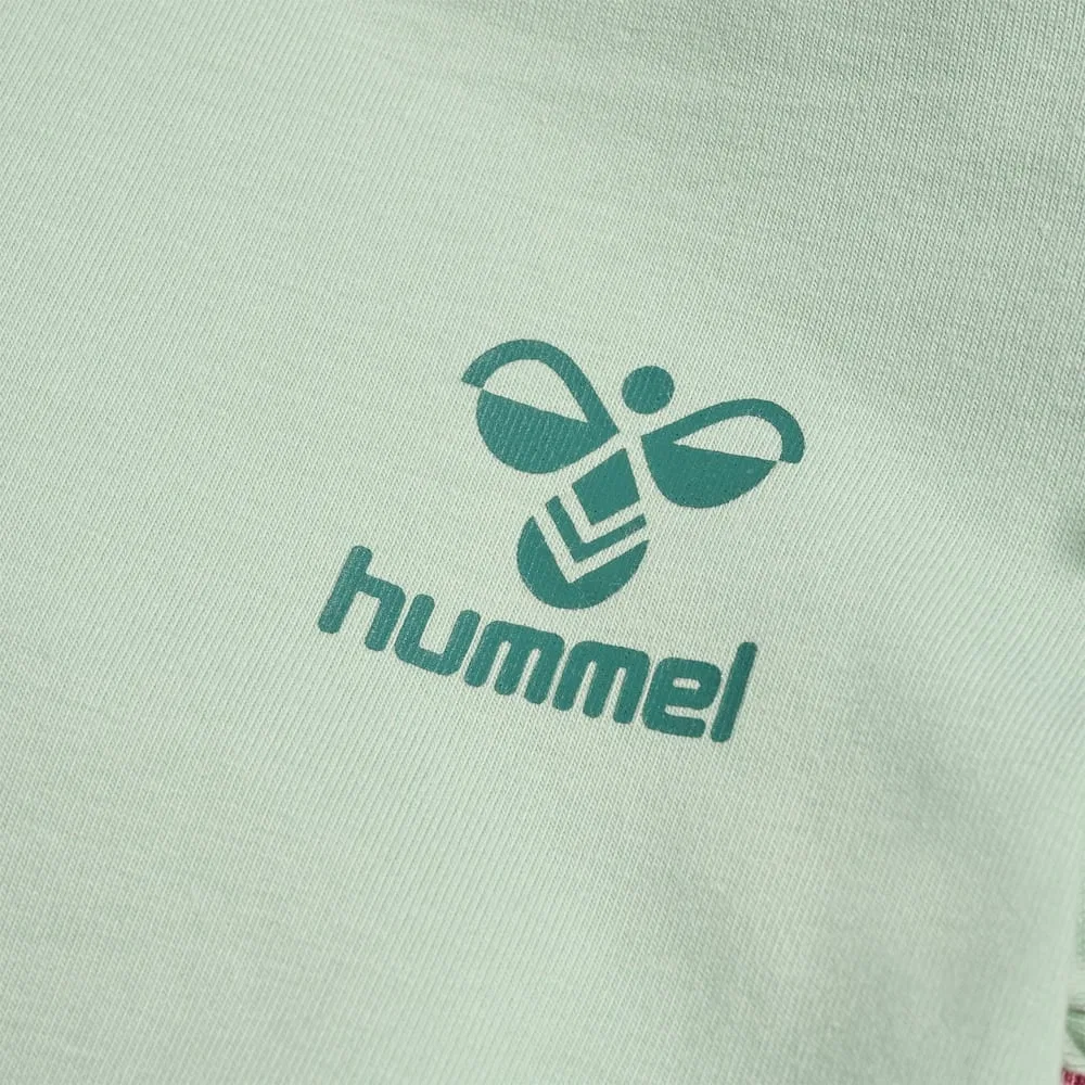 Боди детское с рюшами, короткий рукав, Hummel, зеленый
