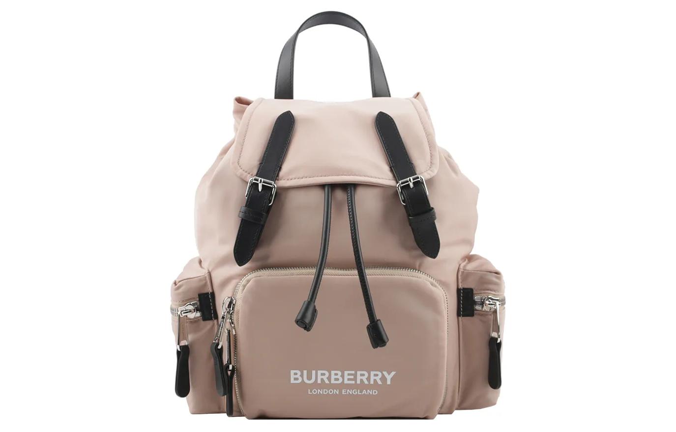 

Бэкпэк Unisex из нейлона с телячьей кожей Розовый Burberry