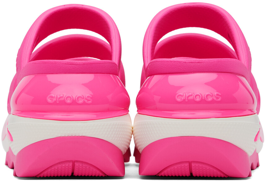 Розовые сандалии Mega Crush с тремя ремешками Crocs — фото 2