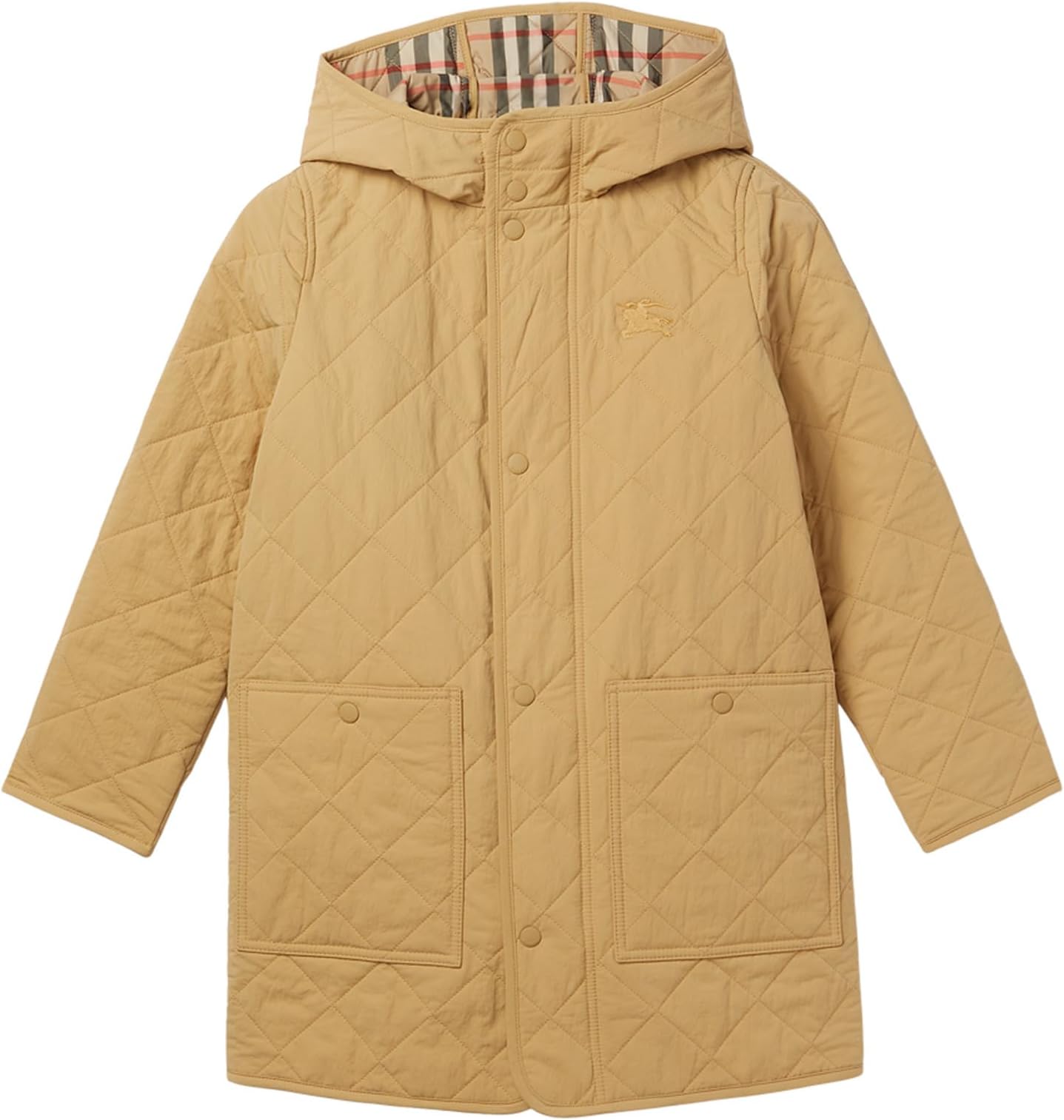 

Куртка Burberry Kids Harrison Quilted Jacket, песочный
