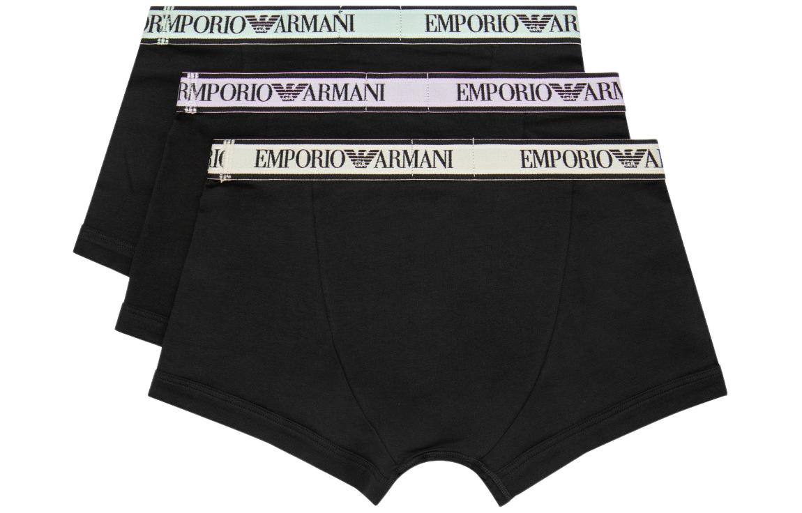 EMPORIO ARMANI SS24 Трусы мужские 3 шт Black — фото 3