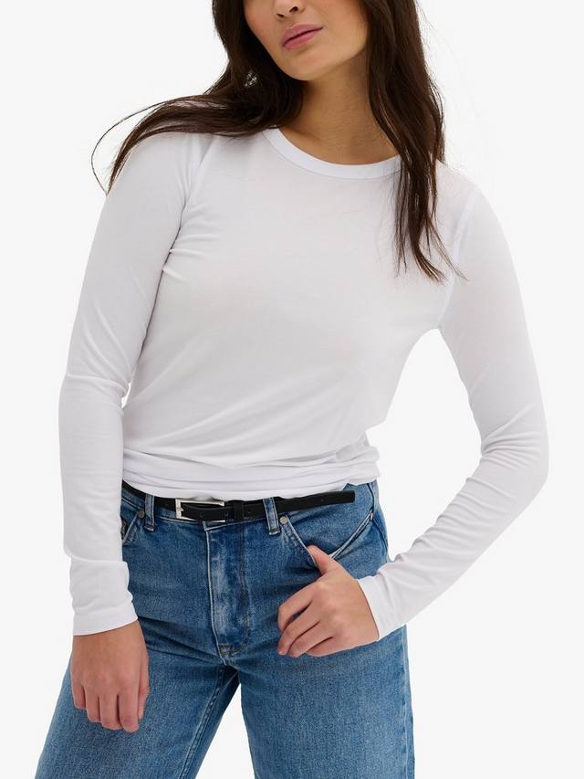 

Топ с длинным рукавом MY ESSENTIAL WARDROBE, цвет Bright White