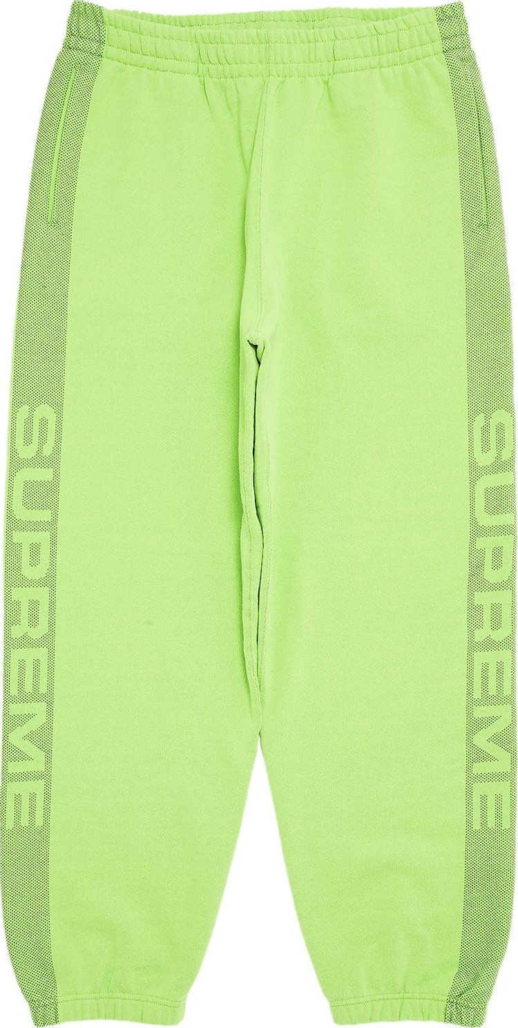 

Спортивные брюки Supreme Jacquard Stripe 'Bright Green', зеленый