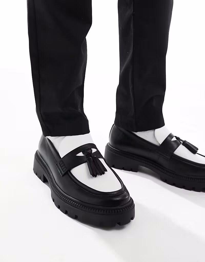 

Лоферы ASOS DESIGN черного и белого цвета