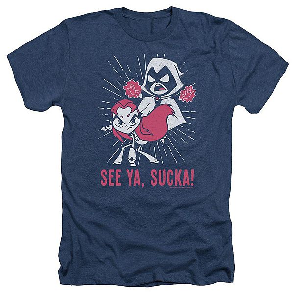 

Футболка Teen Titans Go Suckas Adult Heather Licensed Character