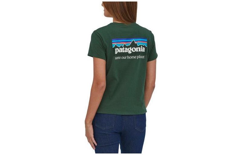 Футболка Patagonia с втачным рукавом, женская, цвет Garden Green/GDNG — фото 4