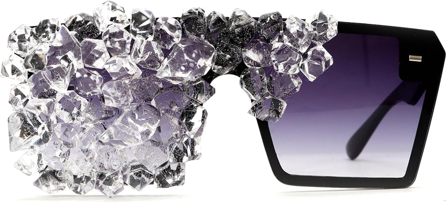 

Willochra — большие квадратные модные солнцезащитные очки для женщин с хрустальными кисточками и сверкающими линзами, а также мужские солнцезащитные очки с плоской верхней частью и защитой от УФ-излучения UV400, C1