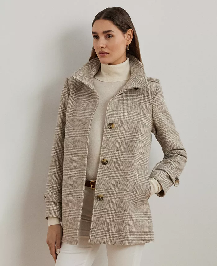

Женское пальто Icon с капюшоном А-силуэта Lauren Ralph Lauren, слоновая кость/кремовый