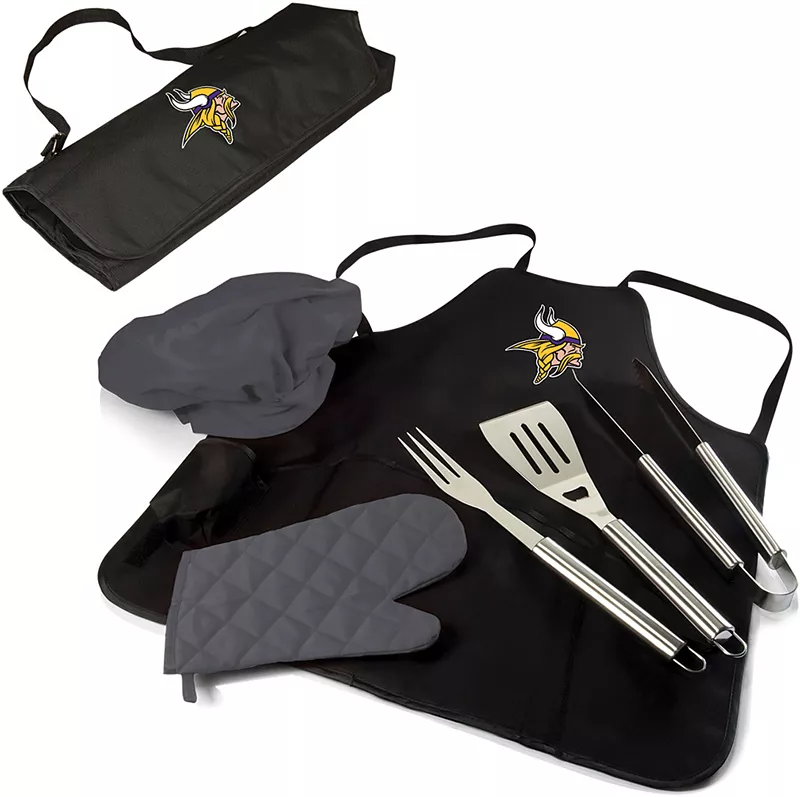 

Сумка-тоут для пикника Minnesota Vikings, набор для гриля с фартуком Pro Picnic Time
