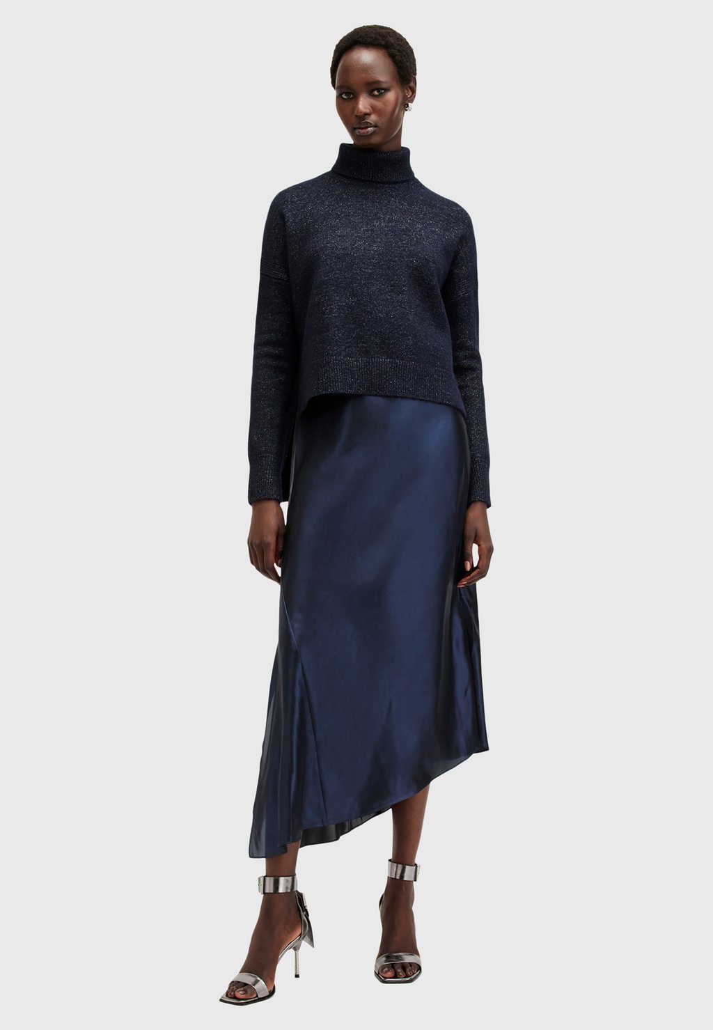 

Джемпер AMOS SPARKLE AllSaints, темно-синий