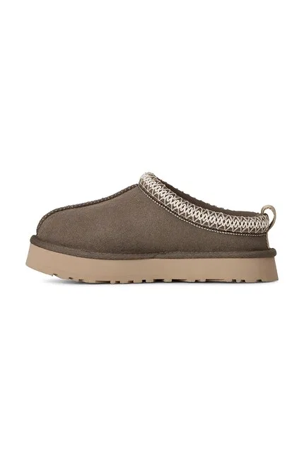 Тапочки с открытой пяткой Tazz UGG, зеленый — фото 4