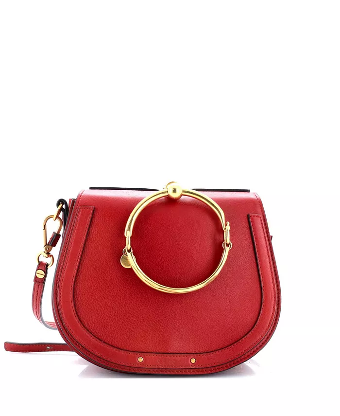 

Средняя кожаная сумка-кроссбоди Nile Pre-Owned Chloe, красный