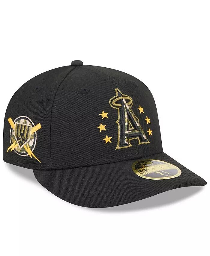 

Мужская черная кепка Los Angeles Angels 2024 ко Дню вооруженных сил с низким профилем 59FIFTY New Era