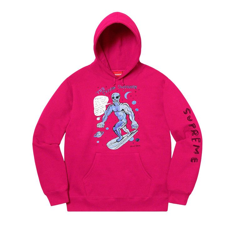 

Толстовка Supreme x Daniel Johnson Hooded Sweatshirt, Fushsia