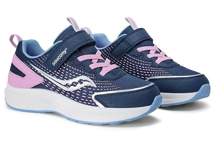 Кроссовки детские Cohesion FST Saucony Kids, Navy/Pink — фото 2