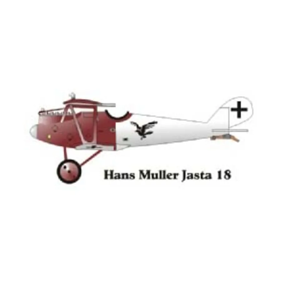 

Набор декалей Pfalz D-III 4 — Ганс Мюллер Джаста 18 (1:144), Decals - Central Powers (Reviresco)