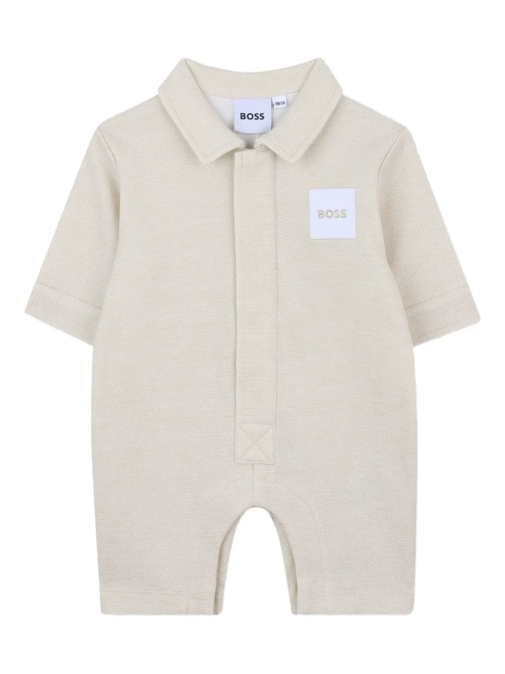 

Ромпер с воротником поло и карманами BOSS Kidswear, нейтральный