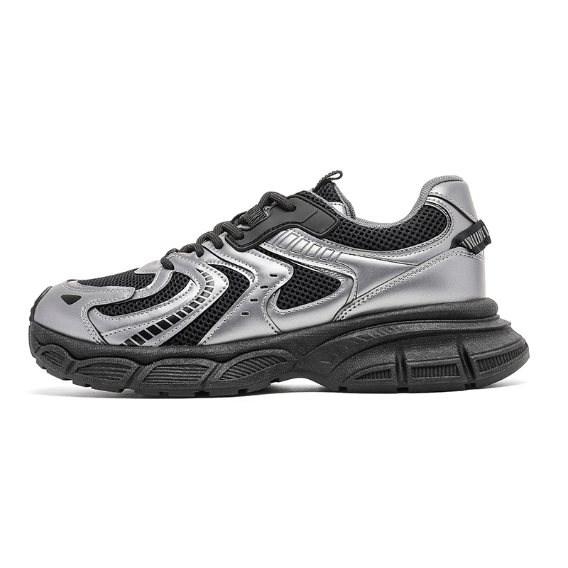 

QIQUDUCK Водонепроницаемые низкие скейтерские кроссовки для мужчин с эффектом увеличения роста Q-CHYH06 черные, цвет Q-CHYH06 Black