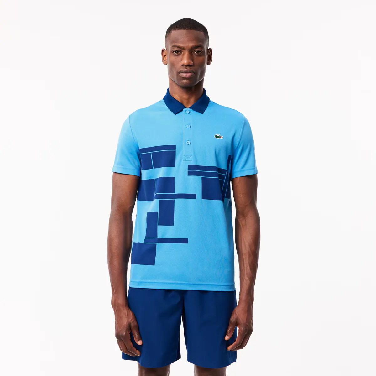 

Фан-теннис x Новак Джокович Lacoste Мужское теннисное поло, синий