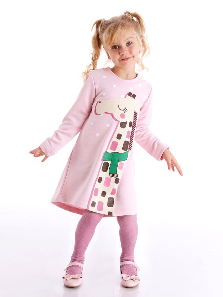 

Платье Denokids Kleid Giraffe, розовый