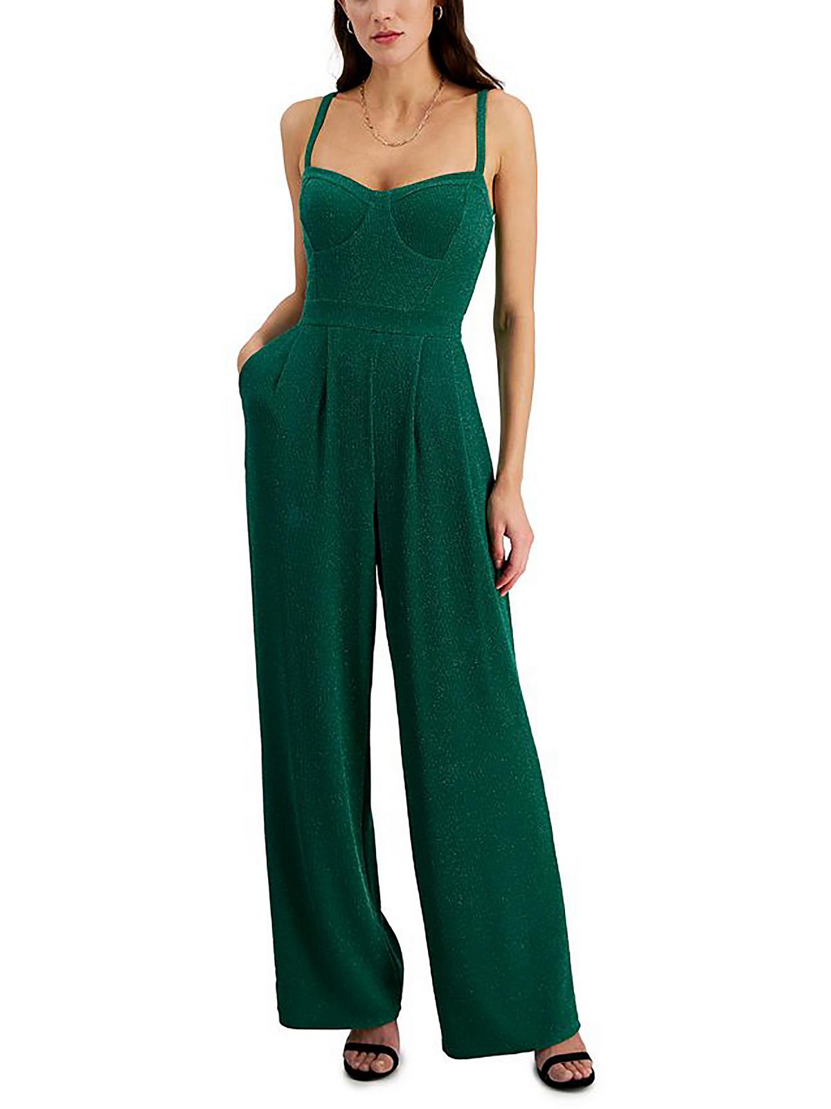 

Женский металлический корсетный комбинезон со швами Rachel Rachel Roy, цвет fir green
