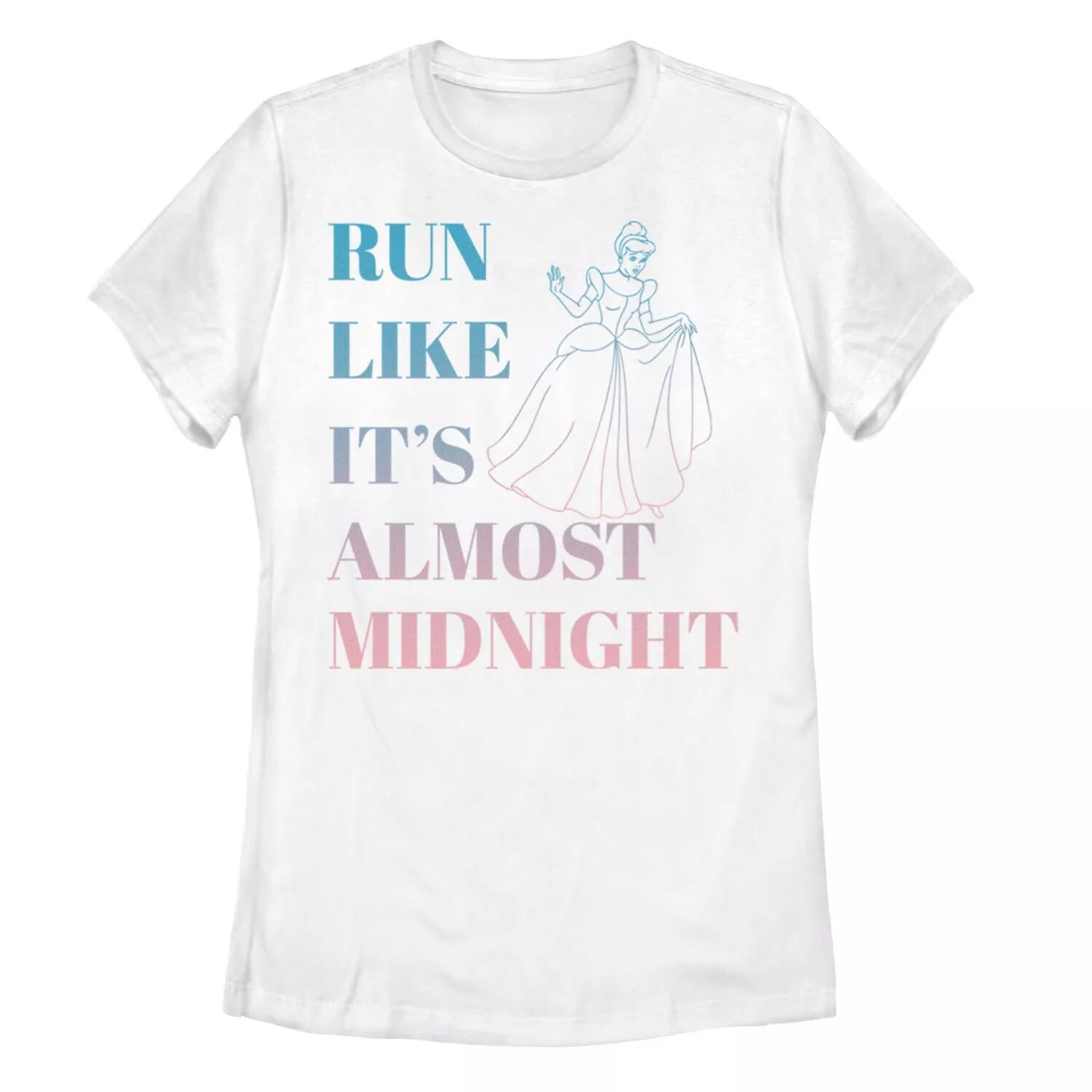

Детская футболка Disney's Cinderella Run Like Midnight с рисунком омбре Licensed Character