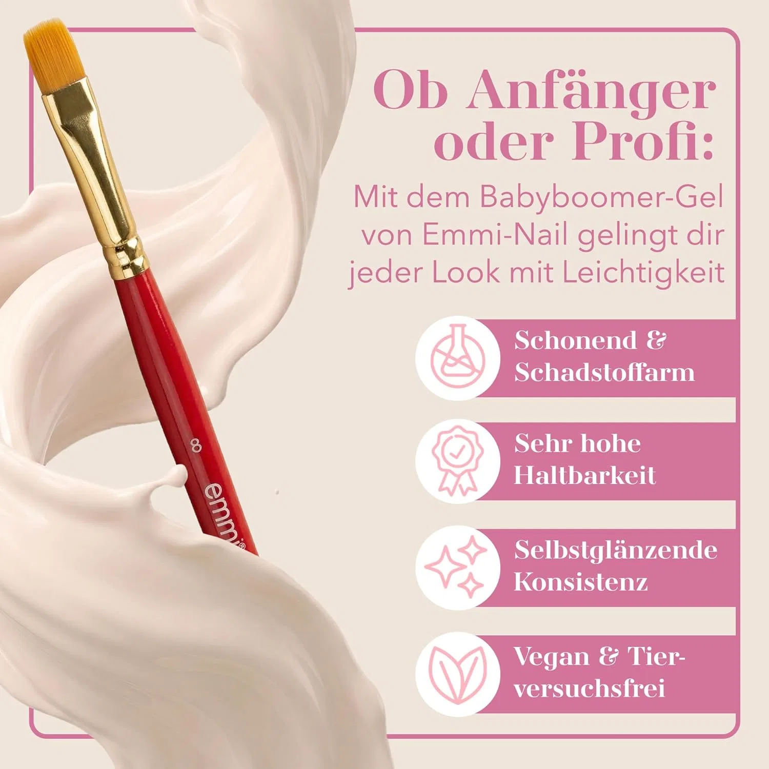Набор гелей для ногтей Emmi-Nail Baby Boomer Gel Set Emmi Nail, Nude — фото 4