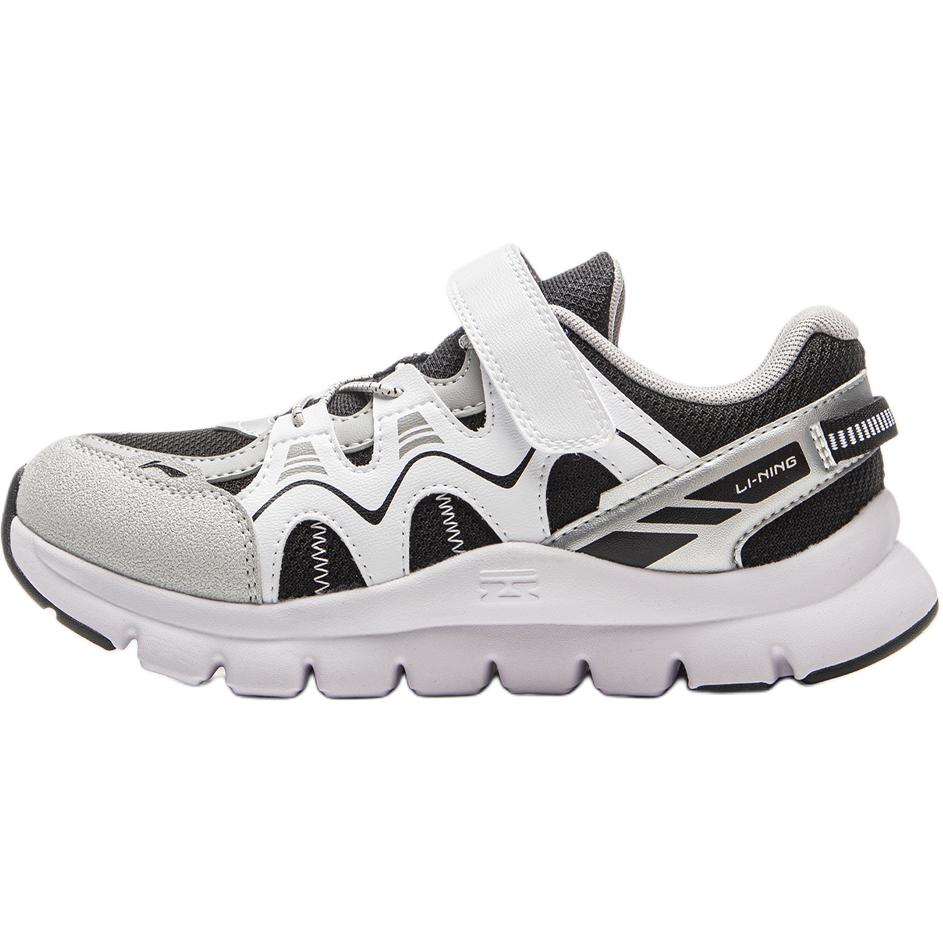 

Низкие кроссовки Shock Absorbers Rebound для детей в возрасте от 3 до 7 лет LINING YOUNG, черный/белый