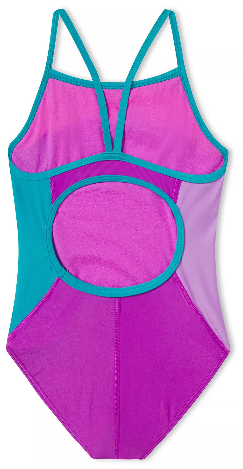 

Женский цельный комбинезон Speedo Propel Back, цвет Neon Violet