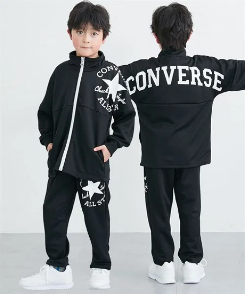 Костюм спортивный CONVERSE из полиэстера, чёрный