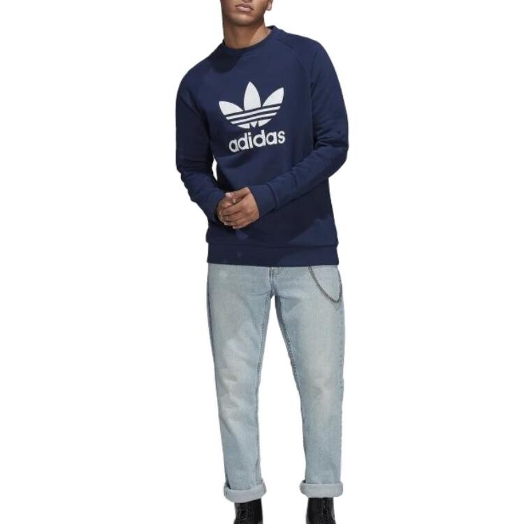 Толстовка мужская темно-синяя Adidas Originals, темно-синий — фото 2