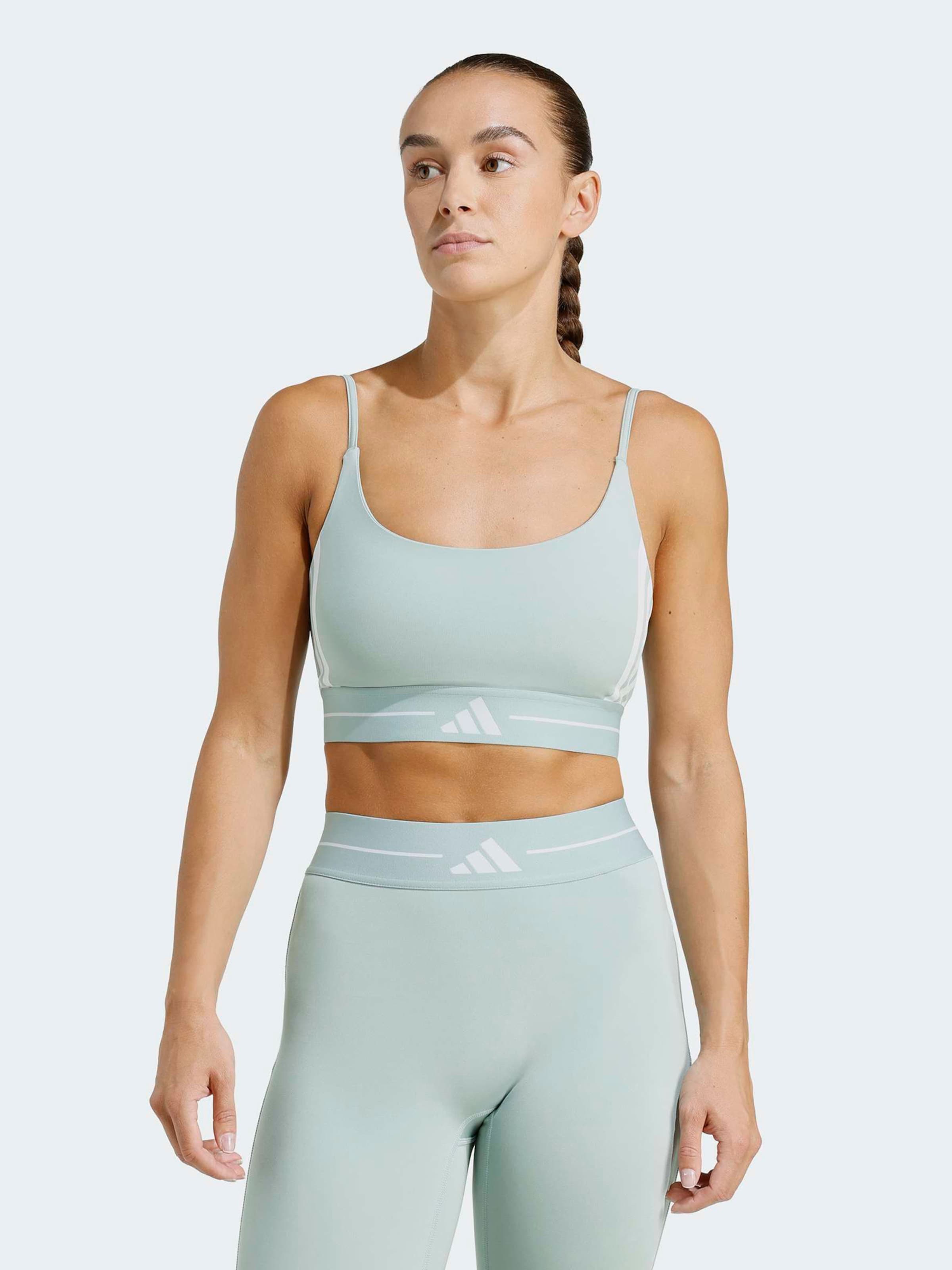 Adidas Performance Спортивный бюстгальтер-бралетт 'HYG' в цвете Mint — фото 2