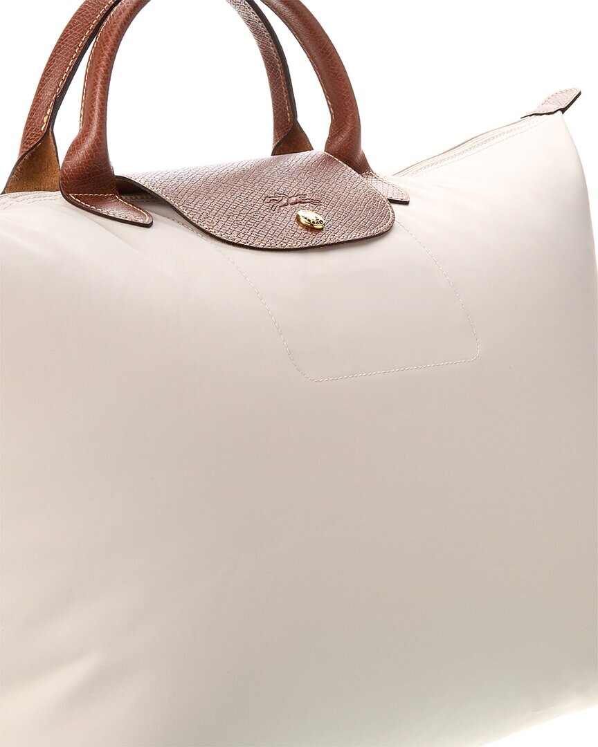 

Оригинальная холщовая сумка Longchamp Le Pliage, бежевый