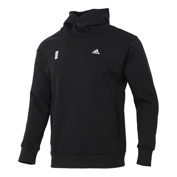 

Толстовка wj swt hood printing sports pullover black Adidas, черный