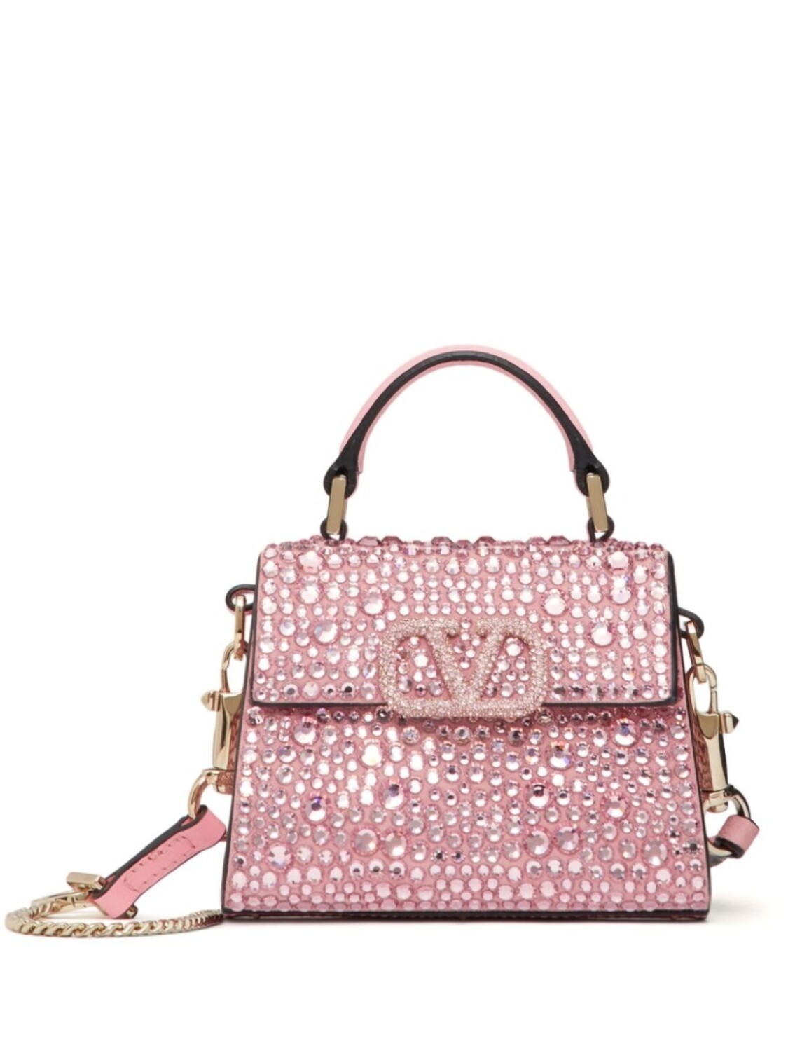 

Valentino Garavani мини-сумка VSling с вышивкой, розовый