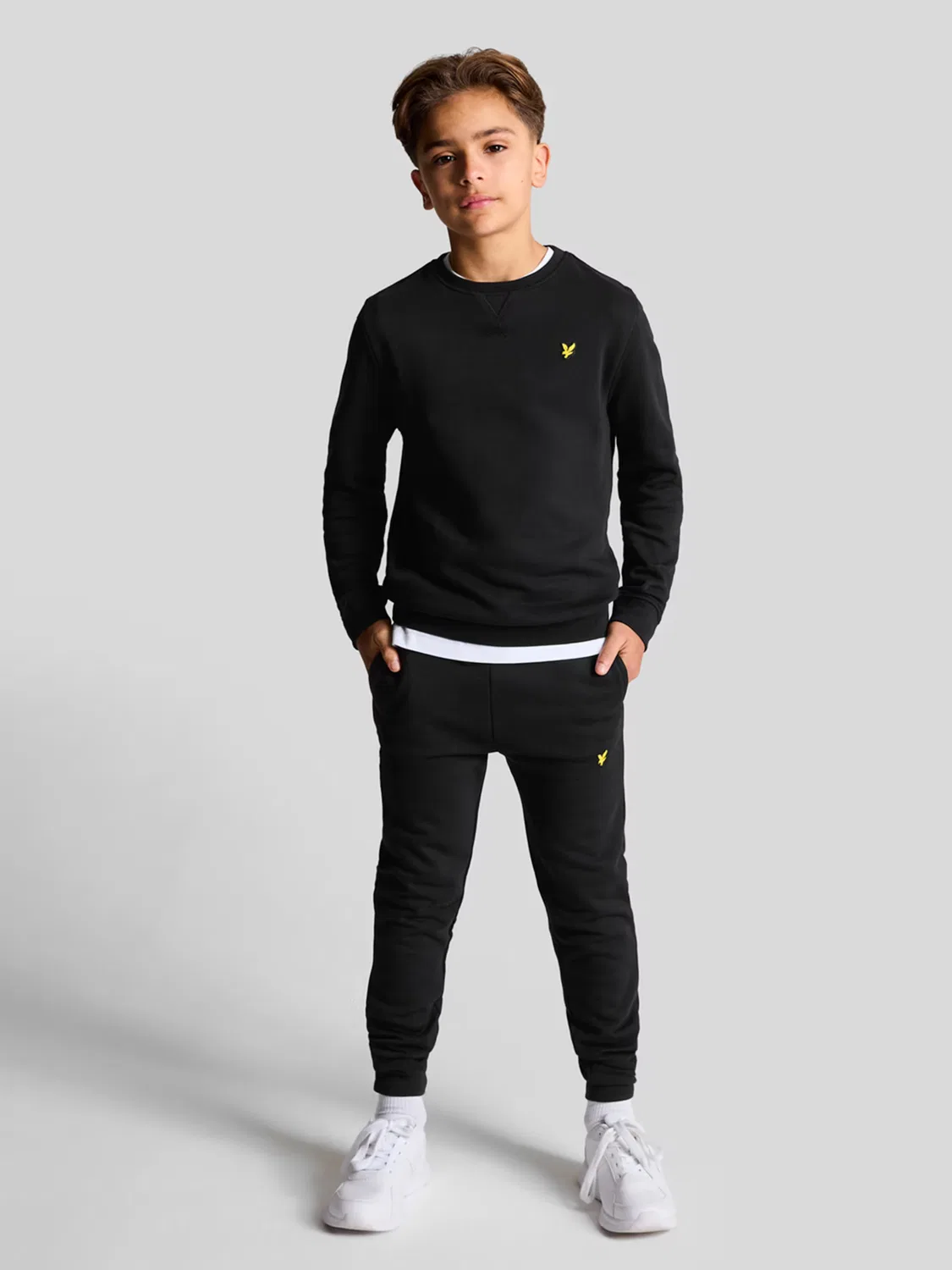 Зауженные брюки Lyle & Scott, Black — фото 4
