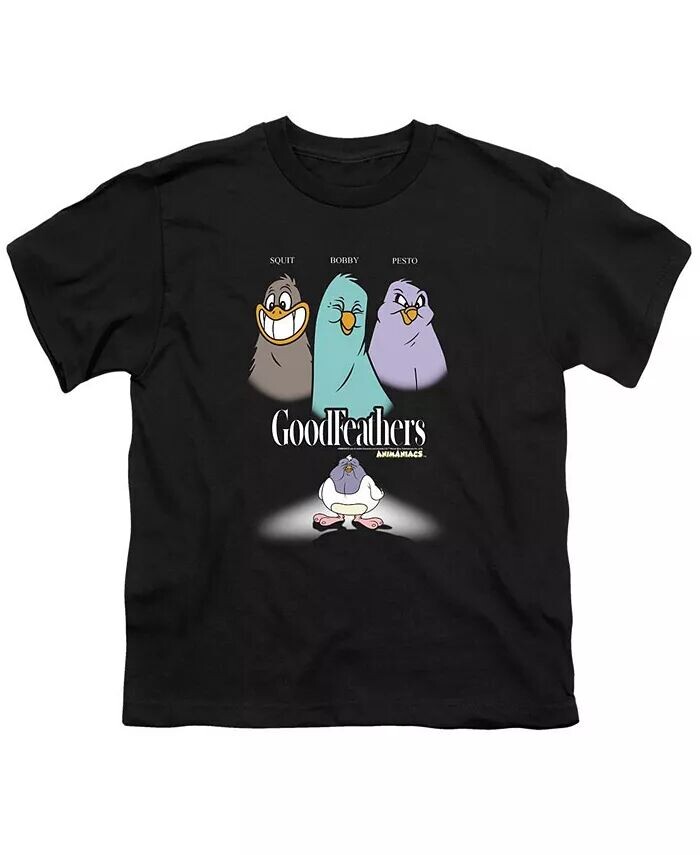 

Футболка с коротким рукавом для мальчиков Goodfeathers Animaniacs, черный