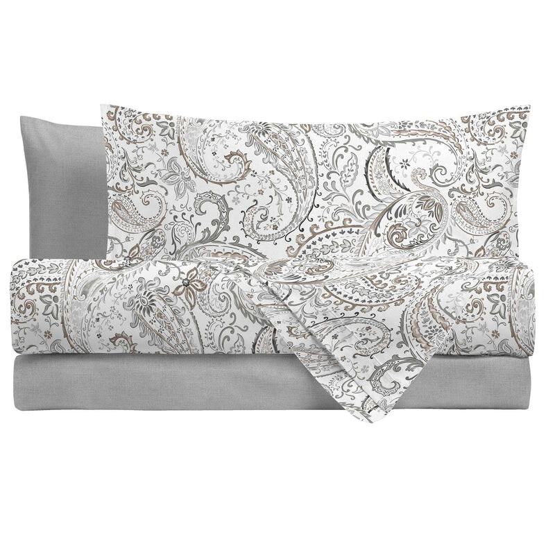 

Комплект для двуспальной кровати Soul переработанного хлопка с принтом Amo Lacasa, серый