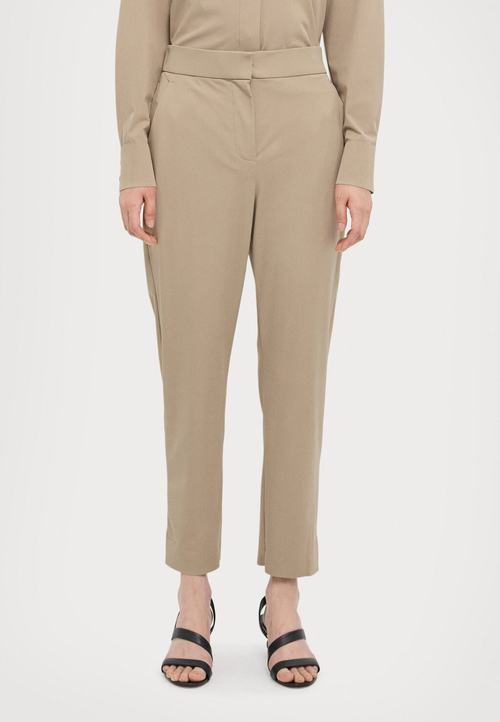 

Брюки GOLF Max Mara Leisure, красновато-серый