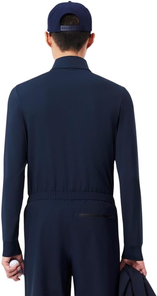 Толстовка мужская Lacoste Ultra Dry Stretch, спортивная для гольфа, темно-синий — фото 3
