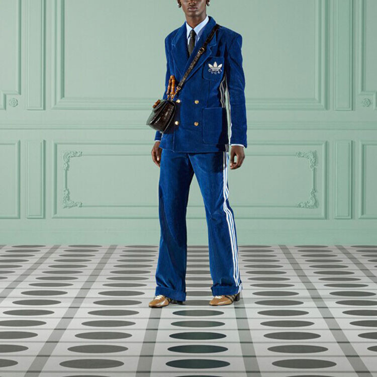 Рубашка мужская Gucci светло-синяя — фото 2